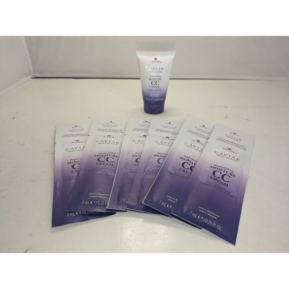 Alterna Caviar Anti-Aging Replenishing Moisture CC Cream Travel Lot of 7